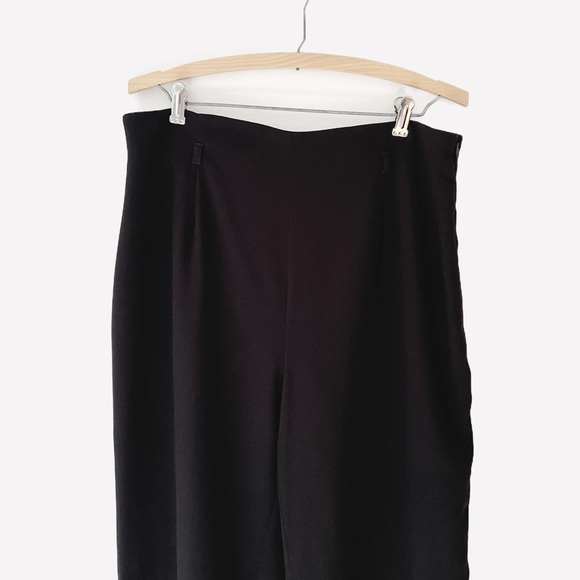 Tristan Pants Straight Wide Leg Black Vintage Tristan & Iseut - Picture 2 of 12